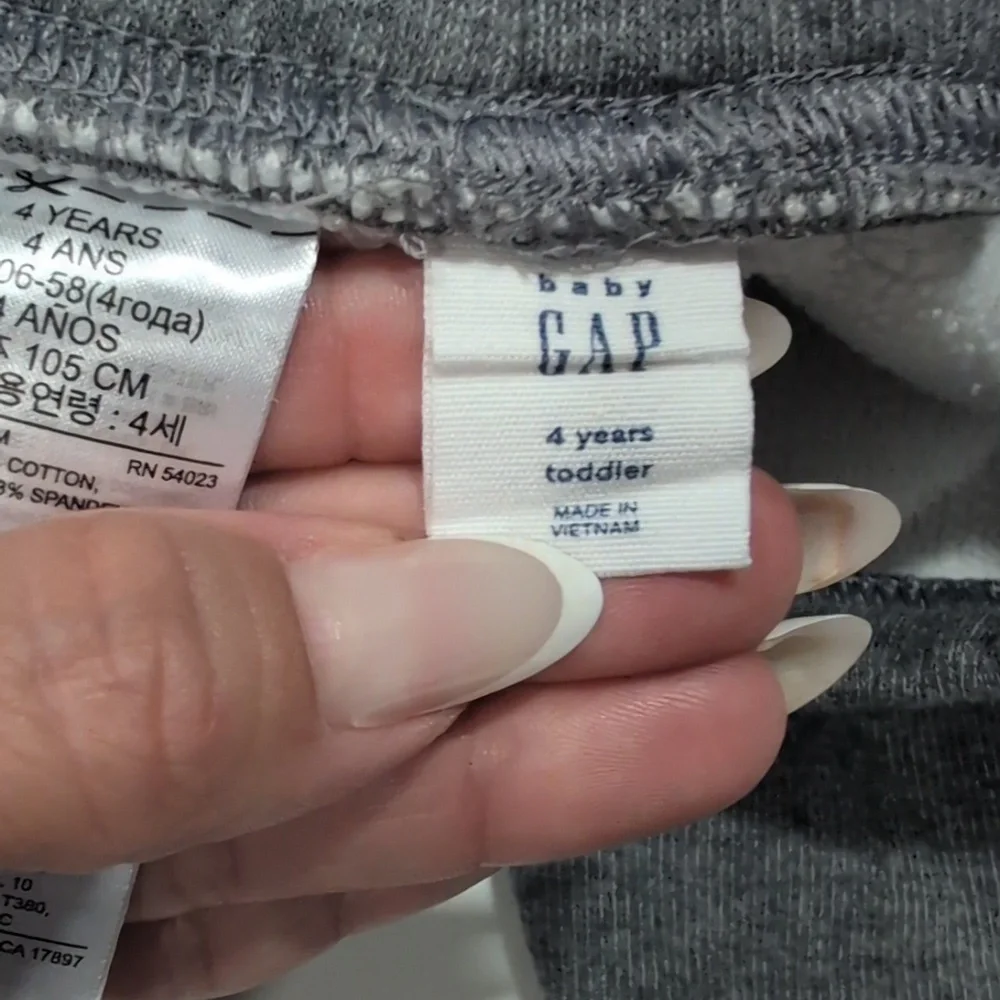 GAP SET Kids Pink Top and Gray Leggings Set